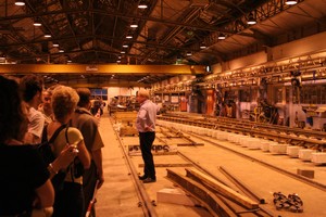 Une vue des ateliers